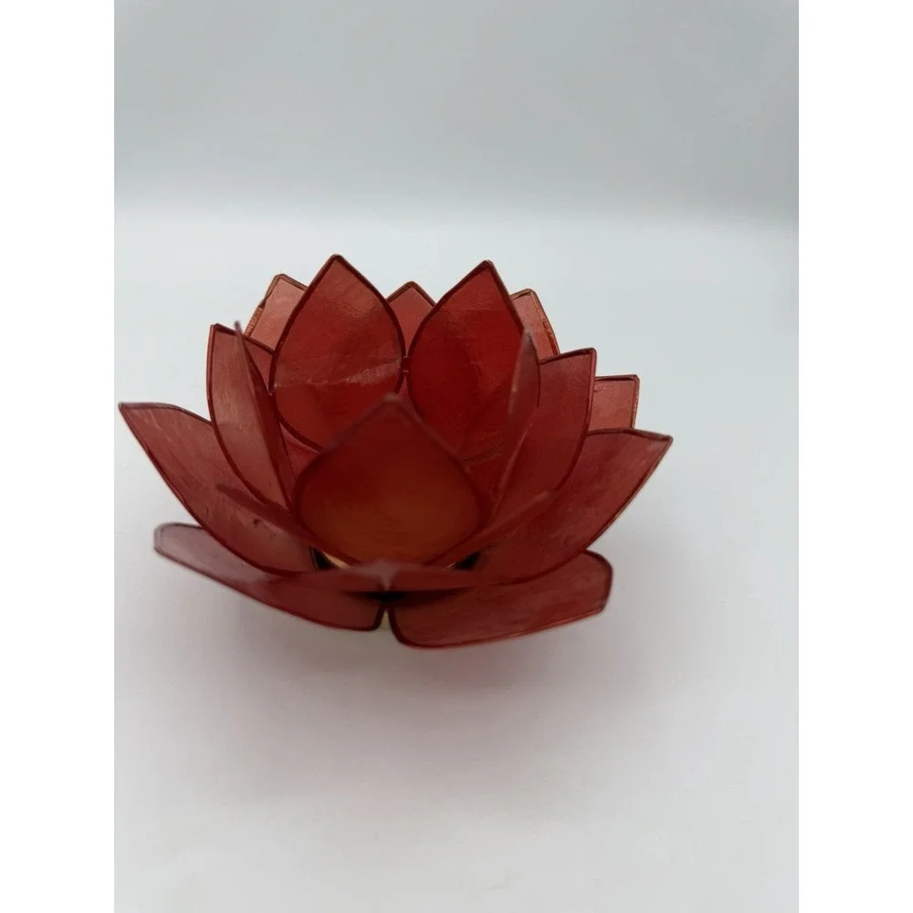 Vintage Handcrafted lotus flower tealight candle Holder